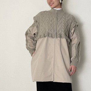 Cable Knitted Docking Tunic Blouson