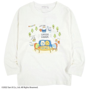Kids' 3/4 Sleeve T-shirt Sumikkogurashi San-x Long Sleeves T-Shirt Pocket Printed Kids