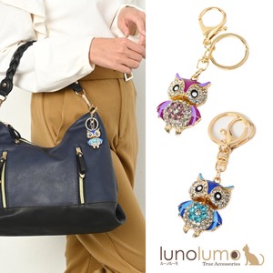 Key Ring Bag Charm Owl Owl Glitter Rhinestone Present