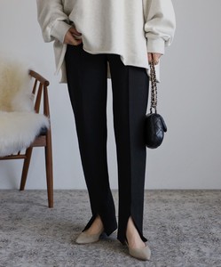 Full-Length Pant Slit Strench Pants Front