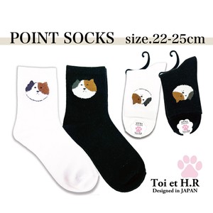 S/S One Point Mike Cat Crew Socks