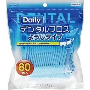 EBISU Daily Dental Floss Toothpick Type 80 Pcs