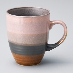 美浓烧 马克杯 陶器 粉色 日本制造