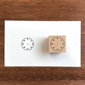 【手帳スタンプ】時計 24時間表記ver（b-035）スタンプマルシェ 日本製 はんこ