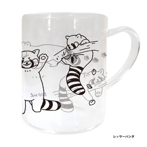 Animal Glass Collection Heat-Resistant Glass Mug Red Panda