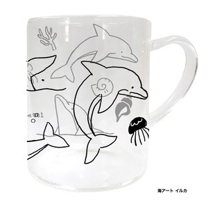 Animal Glass Collection Heat-Resistant Glass Mug Art Dolphin
