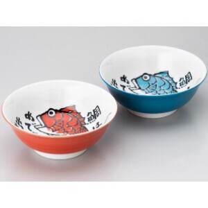 Mino ware Side Dish Bowl Sea Bream Ramen Bowl 2-colors Made in Japan