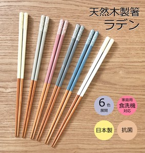 Wakasa lacquerware Chopsticks Wooden Antibacterial Dishwasher Safe 6-colors Made in Japan