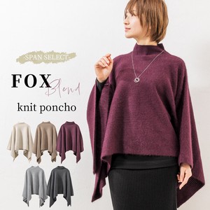 Sweater/Knitwear Poncho Outerwear High-Neck Cardigan Sweater Ladies