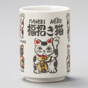 Mino Ware Plates Beckoning cat Sushi Japanese Tea Cup Mino Ware