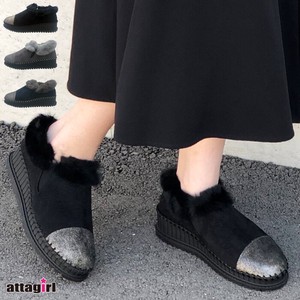 Shearling Boots Faux Fur Slip-On Shoes