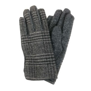 Gloves Wool Blend for Men Gloves Plaid Men's