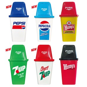 20L STORAGE BOX（PEPSI, 7UP, Wendy's, ICEE）ゴミ箱 アメリカン雑貨