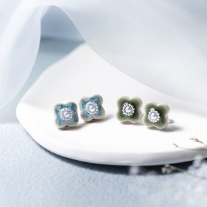 Mino ware Clip-On Earrings New Color Made in Japan