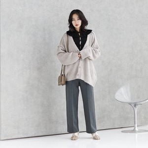 Full-Length Pant Pintucked Wide Straight Autumn Winter New Item