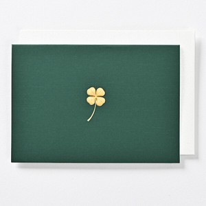 Multipurpose Card 2022 12 Release Gold Leaf Four Leaves Clover Accent Elegance Card