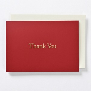 Thank you Card 2022 12 Release Mat Fine Quality Paper Gold Leaf Character Card