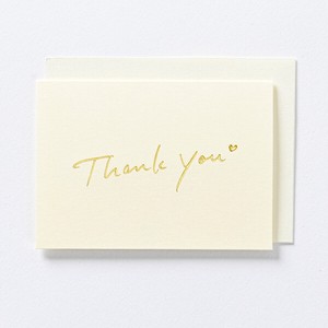 Thank you MIN CARD 2022 12 Release Gold Leaf Finish Thank you Heart