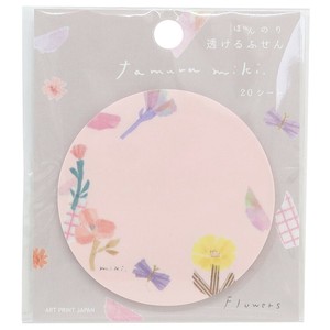 【付箋】タムラミキ ほんのり透けるふせん Flower