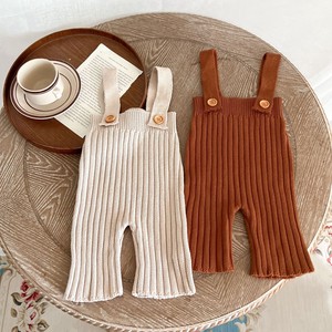 Kids' Overall Bottoms Kids Ribbed Knit