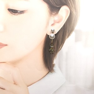 Clip-On Earrings Pearl Animals Bijoux