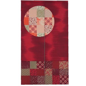 Japanese Noren Curtain Red M
