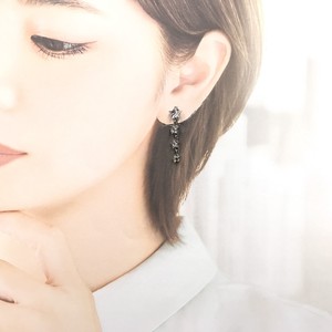 Clip-On Earrings sliver Star Bijoux Rhinestone