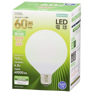 LED電球 ボール電球形 E26 60形相当 昼白色