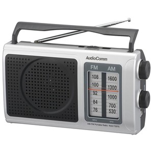 AudioCommポータブルラジオ AM/FM