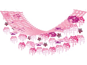 【日本製】あけぼの桜　プリーツハンガー　春飾り【店舗装飾】