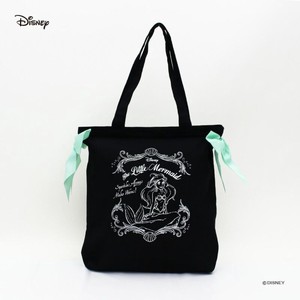 Ribbon Tote Bag Disney Princes Canvas Back Pocket