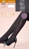 【GUNZE】TUCHE　ファッションタイツ　サイドレースストライプ