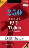 グンゼ　【GUNZE】SABRINA WARM+　サブリナ　250デニール　ポリプロピレンタイツ パッケージタイプ