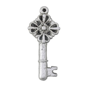 Handicraft Material Antique Keys sliver Mini