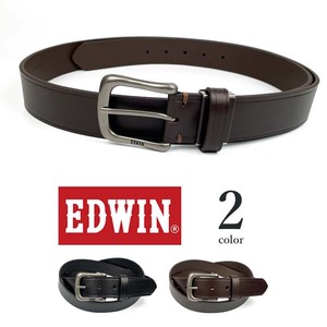 【全2色】 EDWIN エドウイン 両サイド型押しデザイン リアルレザー ベルトロングタイプ（ed202）