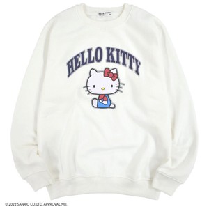 Hello Kitty Sanrio Sweatshirt Raised Back Sweat Long Sleeve Print LL