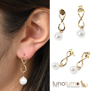 Pierced Earringss Pearl sliver Casual Ladies'