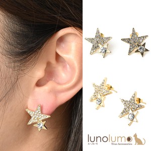 Pierced Earringss sliver Star Sparkle Stars Casual Rhinestone Ladies'