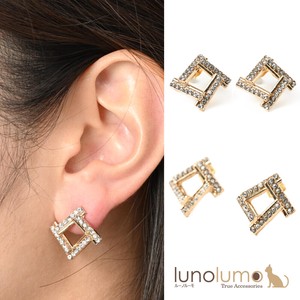 Pierced Earringss sliver Sparkle Rhinestone Ladies'