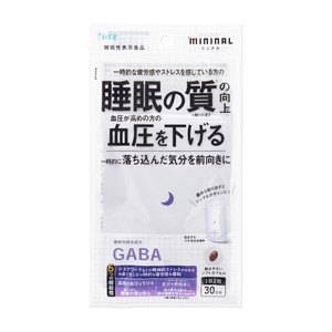 プラスライフ MININAL（ミニナル） GABA 機能性表示食品 国内生産 30日分入り PL-MN01GAB60SC