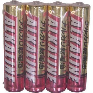 アルカリ乾電池　単4形 4本パック シュリンク　　LR03R4S