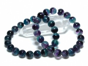 ☆高品質☆【天然石 ブレスレット】カラーチェンジフローライト (約10〜10.5mm) 【天然石】