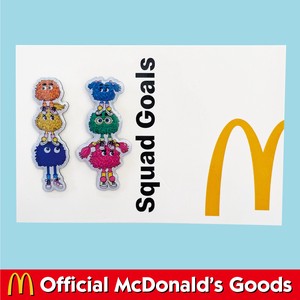 McDonald's PINS【SQUAD GOALS】2pcs SET マクドナルド ピンバッジ アメリカン雑貨