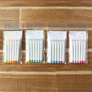 Highlighter with rounded tips「MARU liner」Assorted set of 6 colors.