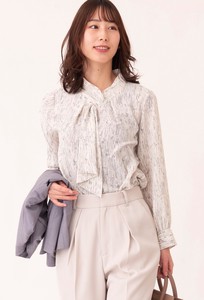 Button Shirt/Blouse Pudding Spring/Summer Georgette 2023 New