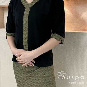 オリジナル セラピスト ユニフォーム カーキ 【 バリ 雑貨 備品  スパ サロン エステ 制服】