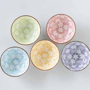 Mino ware Rice Bowl 5-colors Made in Japan