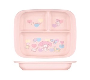 Divided Plate My Melody Skater Antibacterial Dishwasher Safe