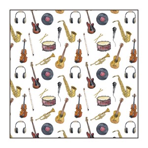 Glasses Accessories Patterned All Over Music 190 x 190mm