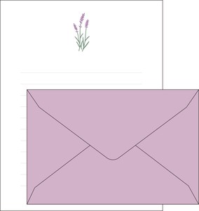 Letter set Fleur Lavender
